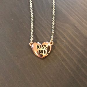 Avon “Kiss Me” Rose Gold Necklace